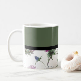 Sage Green Floral Kaffeetasse