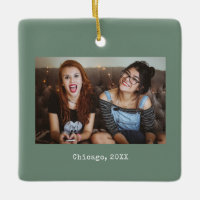 Sage Green Foto Keepake Weihnachten