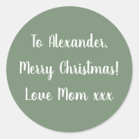 Sage Green Frohe Weihnachten aus der Mama Geschenk