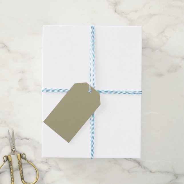 Sage Green Geschenkanhänger (Mit Garn)