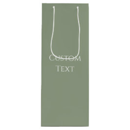 Sage Green Geschenktüte Für Weinflaschen