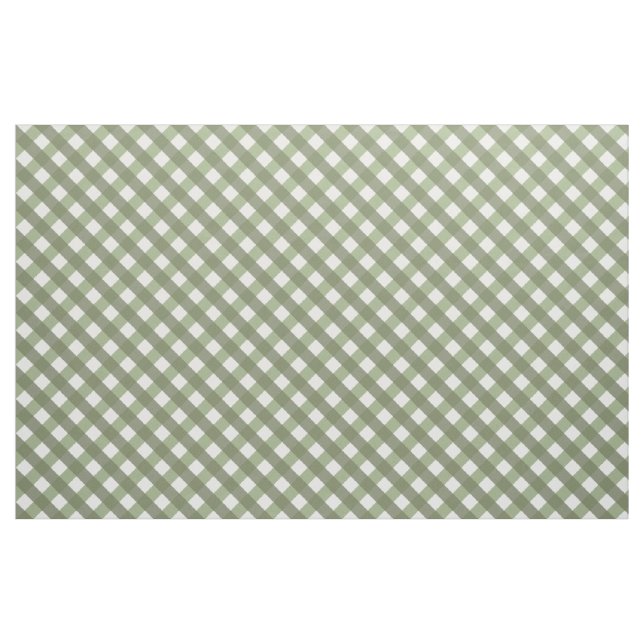 Sage Green Gingham Gemustert Stoff (Fat Quarter (45,7 x 55,9 cm))