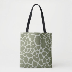 Sage Green Giraffe Print