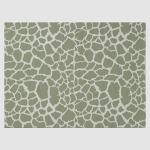 Sage Green Giraffe Print Seidenpapier