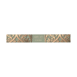 Sage Green Gold Wedding Bly Band Eleganter Luxus