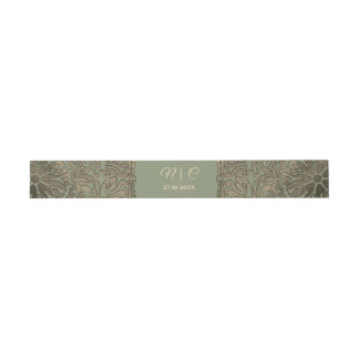 Sage Green Gold Wedding Bly Band Eleganter Luxus