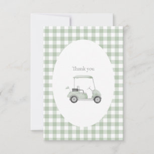 Sage Green Golf Dankeschön Karte