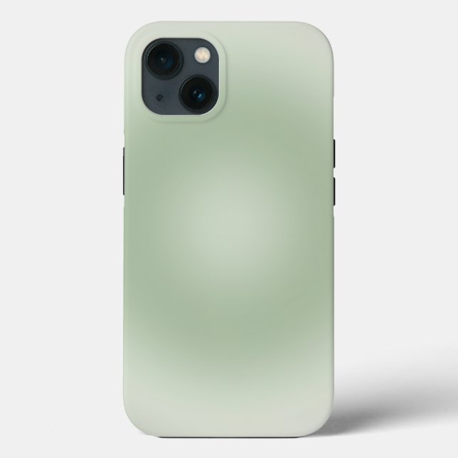 Sage Green Gradient Aura Case-Mate iPhone Hülle (Rückseite)