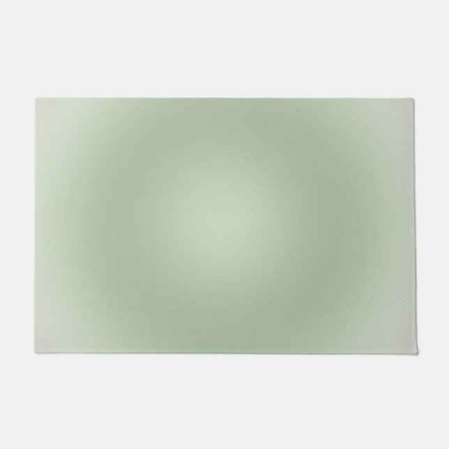 Sage Green Gradient Aura Fußmatte (Vorderseite)