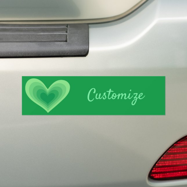 Sage Green Heart Thunder_Cove Autoaufkleber (Auf Auto)