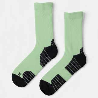 Sage Green High Performance Athletic Crew Socks Socken
