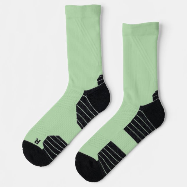 Sage Green High Performance Athletic Crew Socks Socken (Links)