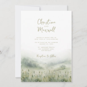 Sage Green Hochzeit Einladung personalisiertes Skr