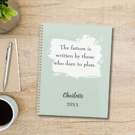 Sage green inspirational quote 2026 planer