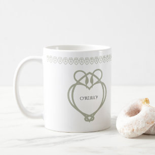 Sage Green Irish Celtic Swan Liebe kennt Familienn Kaffeetasse