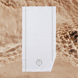 Sage Green Irish Celtic Swan Liebe kennt Familienn Strandtuch