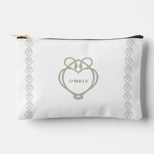 Sage Green Irish Celtic Swan Liebe kennt Familienn Zubehörtasche