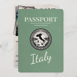 Sage Green Italy Passport Save The Date