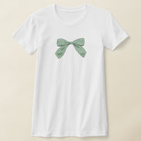 Sage Green Kariert Bow Elegante Baby Dusche Mama