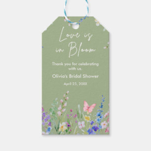 Sage Green Love is in Bloom Brautparty  Geschenkanhänger