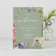 Sage Green Love is in Bloom Floral Bridal Shower