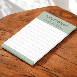 Sage Green Minimal Professional Modern Business Post-it Klebezettel