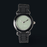 Sage Green Minimalistisch Modern Monogram Elegant Armbanduhr<br><div class="desc">Mit unserer Sage Green Minimalistisch Modern Monogram Elegant Collection: Erleben Sie Ihre Ästhetik mit ruhiger Eleganz und zeitloser Eleganz. Unsere Kollektion präsentiert minimalistische Designs in einer ruhigen, grünen Weiß, ergänzt durch raffinierte Monogramme, die auf Ihren persönlichen Stil zugeschnitten sind. Von der polierten Schreibwaren bis hin zu vielseitigem Zubehör, jedes Stück...</div>