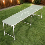 Sage Green Minimalistisch Modern Monogram Elegant Beer Pong Tisch<br><div class="desc">Mit unserer Sage Green Minimalistisch Modern Monogram Elegant Collection: Erleben Sie Ihre Ästhetik mit ruhiger Eleganz und zeitloser Eleganz. Unsere Kollektion präsentiert minimalistische Designs in einer ruhigen, grünen Weiß, ergänzt durch raffinierte Monogramme, die auf Ihren persönlichen Stil zugeschnitten sind. Von der polierten Schreibwaren bis hin zu vielseitigem Zubehör, jedes Stück...</div>