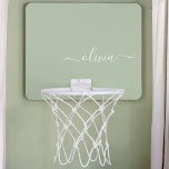 Sage Green Minimalistisch Modern Monogram Elegant Mini Basketball Netz<br><div class="desc">Mit unserer Sage Green Minimalistisch Modern Monogram Elegant Collection: Erleben Sie Ihre Ästhetik mit ruhiger Eleganz und zeitloser Eleganz. Unsere Kollektion präsentiert minimalistische Designs in einer ruhigen, grünen Weiß, ergänzt durch raffinierte Monogramme, die auf Ihren persönlichen Stil zugeschnitten sind. Von der polierten Schreibwaren bis hin zu vielseitigem Zubehör, jedes Stück...</div>