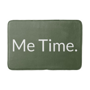 Sage Green Minimalistisch Modern Typografy Badematte