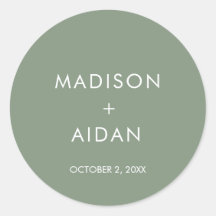 Sage Green Minimalistische Gastgeschenke Hochzeite
