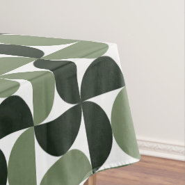 Sage Green Mitte Jahrhundert Modernes Muster Tischdecke