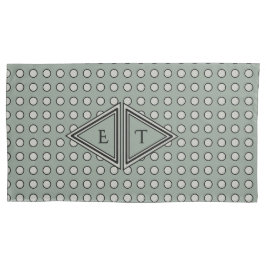 Sage Green Modern Monogram Decor Kissenbezug