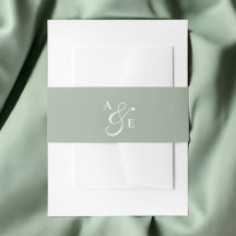 Sage Green Monogram Script Ampersand
