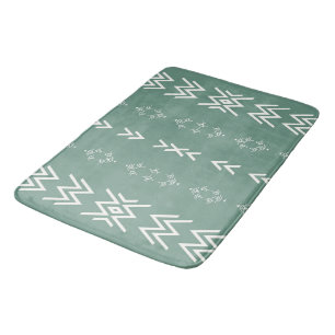 Sage Green Mud Cloth Badematte