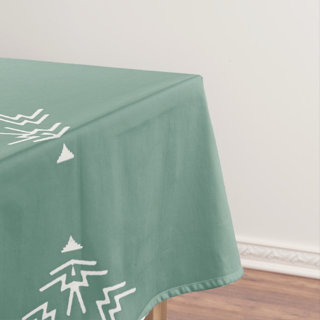 Sage Green Mud Cloth Tischdecke (Beispiel)