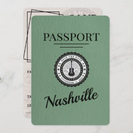 Sage Green Nashville Passport Save the Date
