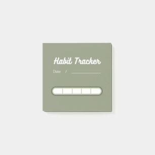 Sage green Niedlich Habit Tracker Postit Notes Post-it Klebezettel