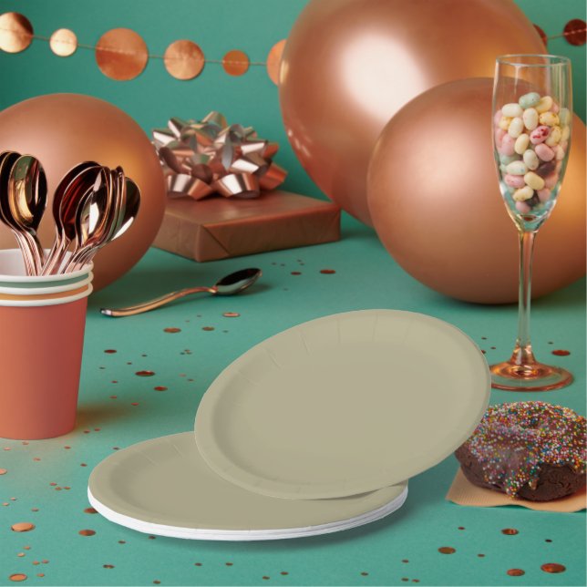 Sage Green Pappteller (Multi)