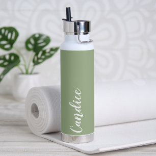 Sage Green Personalisiert Wedding Bridesmaid Trinkflasche