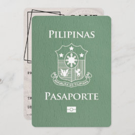 Sage Green Philippines Passport Save the Date