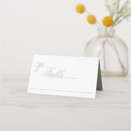 sage green platzkarte