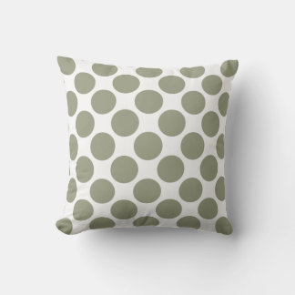 Sage Green Polka Dots Kissen