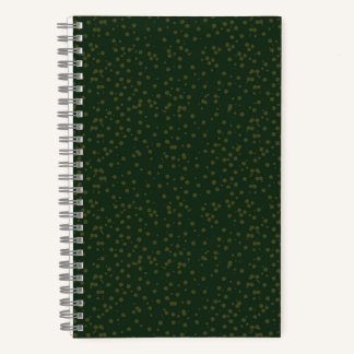 Sage Green Polka Dots Modern Pattern Notizbuch