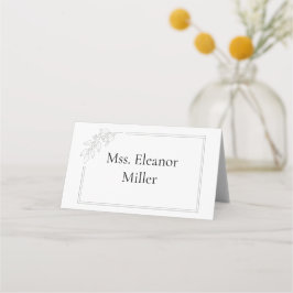 Sage Green Quiet Luxury Hochzeitsplatz Platzkarte