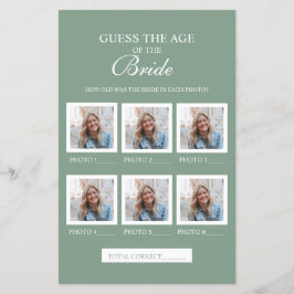 Sage Green rät das Zeitalter des Bride Paper Blatt