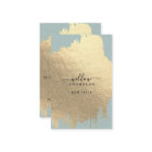 Sage Green Rose Gold Foil Pinselstriche QR Code