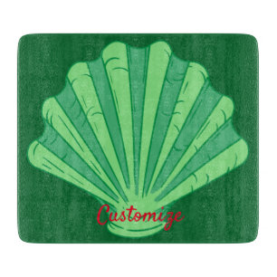 Sage Green Scallop Muschel Thunder_Cove  Schneidebrett
