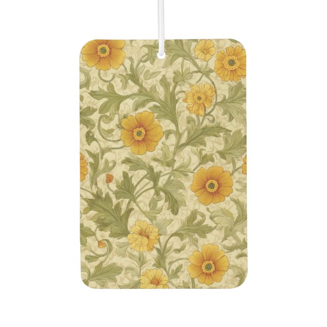 Sage Green Seamless Muster Autolufterfrischer (Vorderseite)