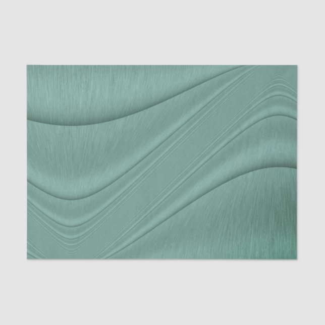 Sage Green Shimmering Contour Seidenpapier (Vorderseite)